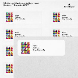 President Obama Pop Art Return Address Label