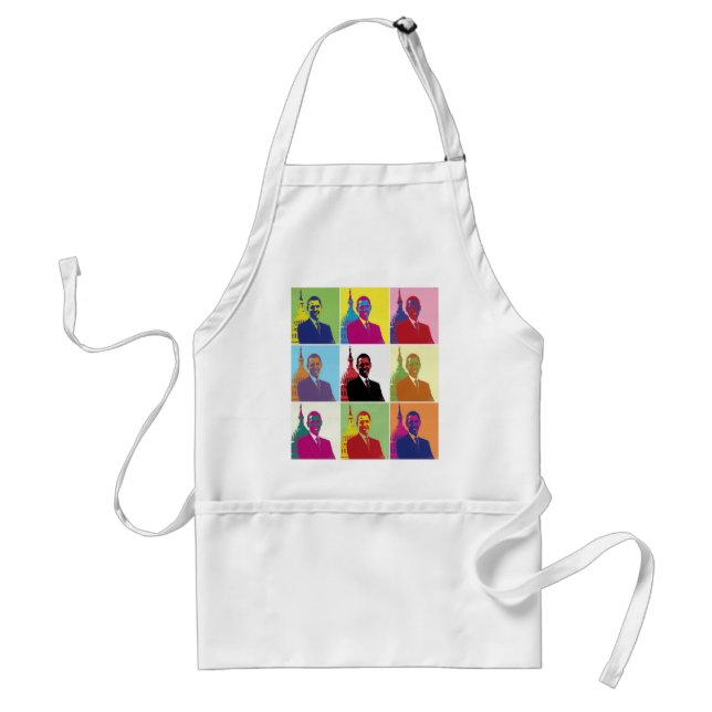 President Obama Pop Art Standard Apron (Front)