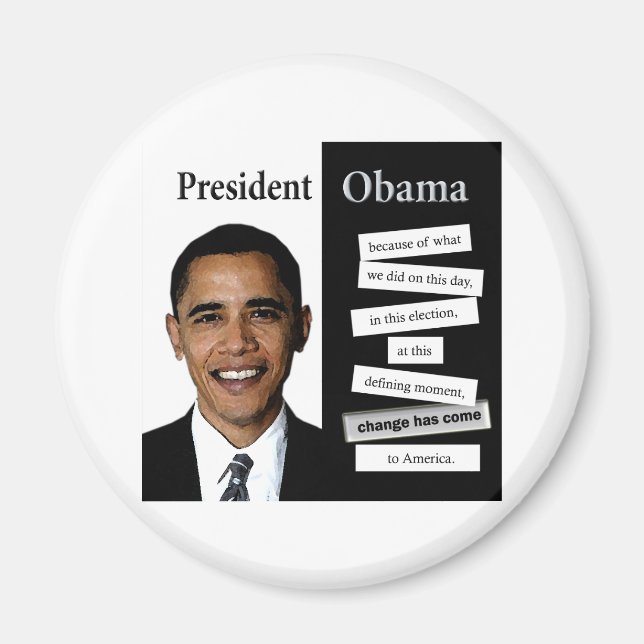 President Obama Quote Magnet (Front)