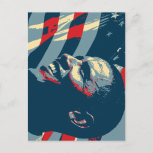 President Obama USA post card