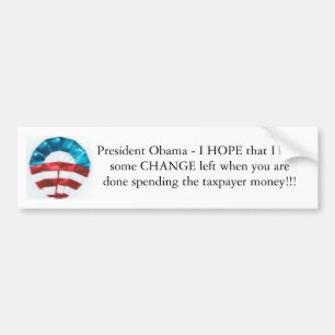 President Obama's Hope and Change Bumper Sticker