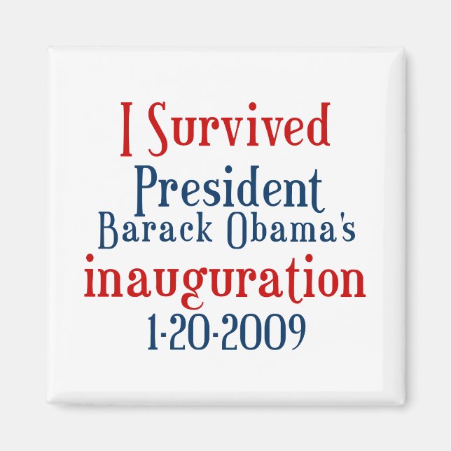 President Obamas inauguration Magnet (Front)