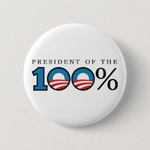 President of the 100 Percent 6 Cm Round Badge