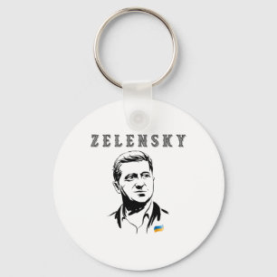 President Of Ukraine Vladimir Zelensky Key Ring