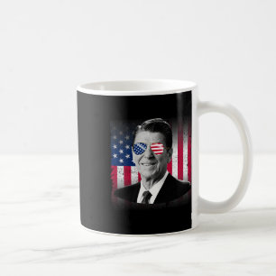 President Reagan Usa Flag Patriotic American 4th O Coffee Mug