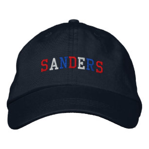 President Sanders 2020 Red White Blue Patriotic Embroidered Hat