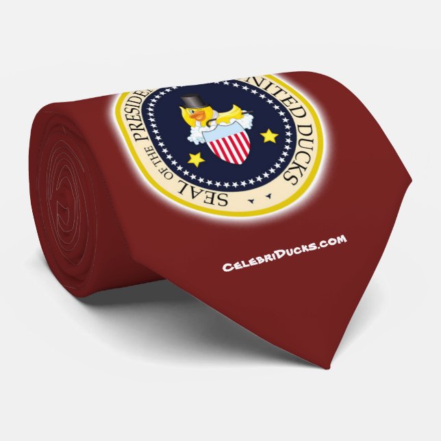 President Seal Rubber Duck Tie (Rolled)