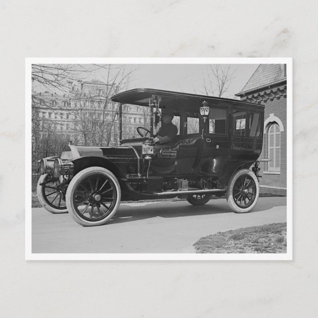 President Taft's "Pierce Arrow" Postcard (Front)
