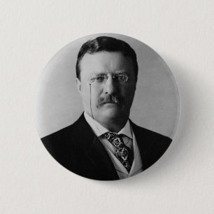 President Theodore Roosevelt Portrait 6 Cm Round Badge