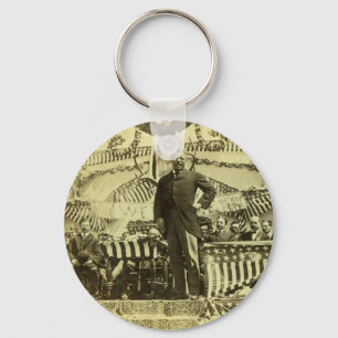 President Theodore Roosevelt Speaking 1903 Key Ring