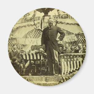 President Theodore Roosevelt Speaking 1903 Magnet