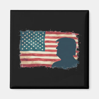 President Trump 2024 American Patriot Democracy 1 Magnet