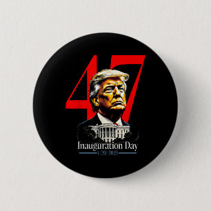 President Trump 2025 Inauguration Day 6 Cm Round Badge