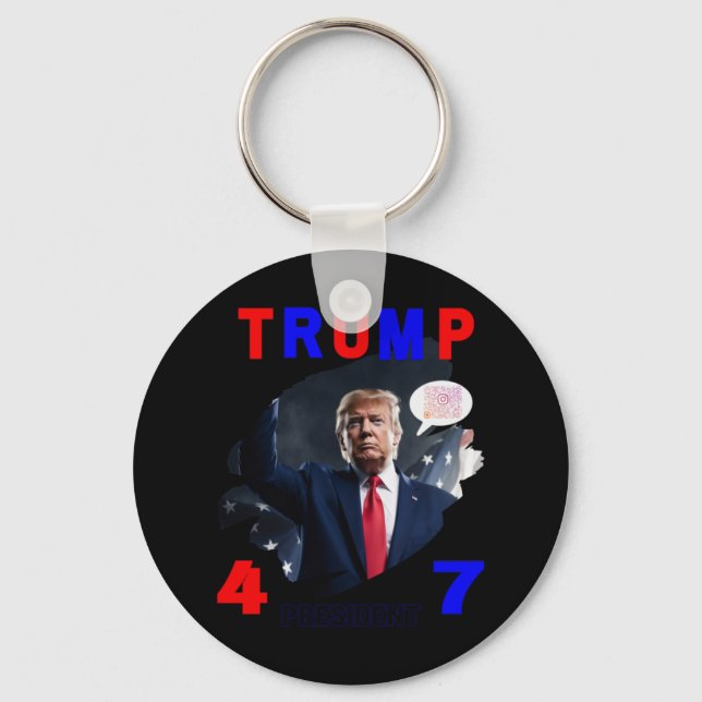 President Trump #47  Key Ring (Front)