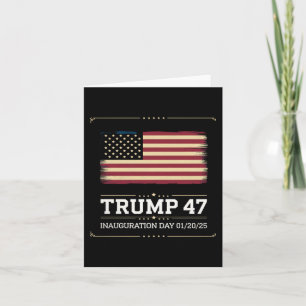 President Trump 47th President Of The United State Card