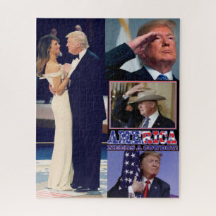 President Trump - America Needs a Cowboy Jigsaw Puzzle