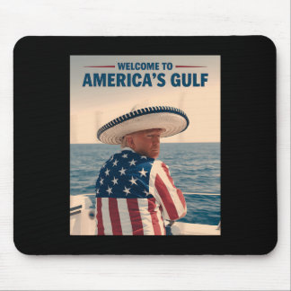 President Trump America's Gulf Mexico Sombrero Ame Mouse Pad