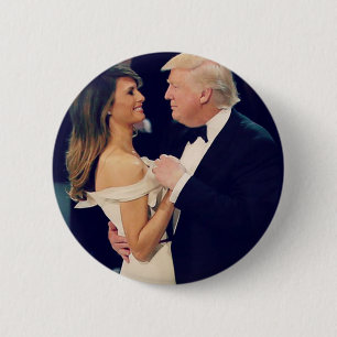 President Trump and Melania Dancing 6 Cm Round Badge
