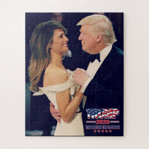 President Trump and Melania Dancing Jigsaw Puzzle