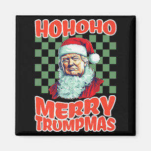 President Trump Christmas Ho Ho Ho Merry Trumpmas Magnet