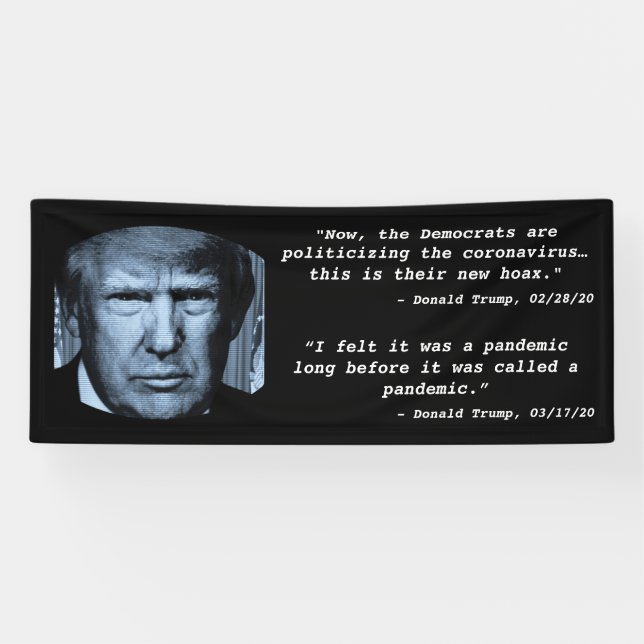 President Trump Corona Virus Quotes Banner (Horizontal)