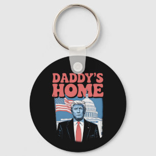 President Trump Daddy's Home Take America Back Key Ring