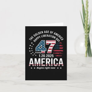 President Trump Declares Liberation Day Happy Libe Card
