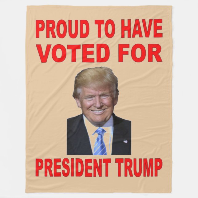 PRESIDENT TRUMP FLEECE BLANKET (Front)