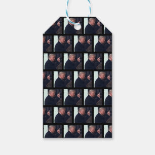 President Trump Flipping the Bird Gift Tags