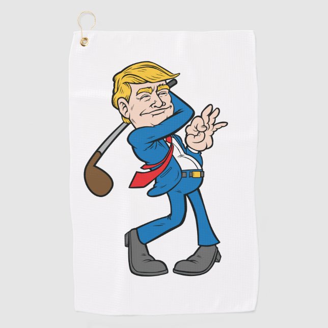 President Trump Golf Club Backswing Towel (Front)