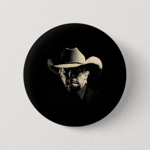 President Trump Head Cowboy Usa 2024 Vote 6 Cm Round Badge