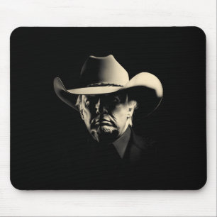 President Trump Head Cowboy Usa 2024 Vote Mouse Pad