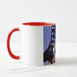 President Trump hugging the Flag Mug