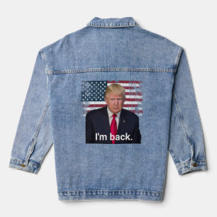 President Trump I'm Back Denim Jacket
