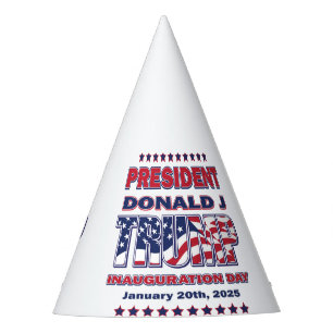 President Trump Inauguration 2025 Party Hat