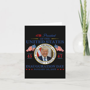President Trump Inauguration Day 2025 Memorabilia Card