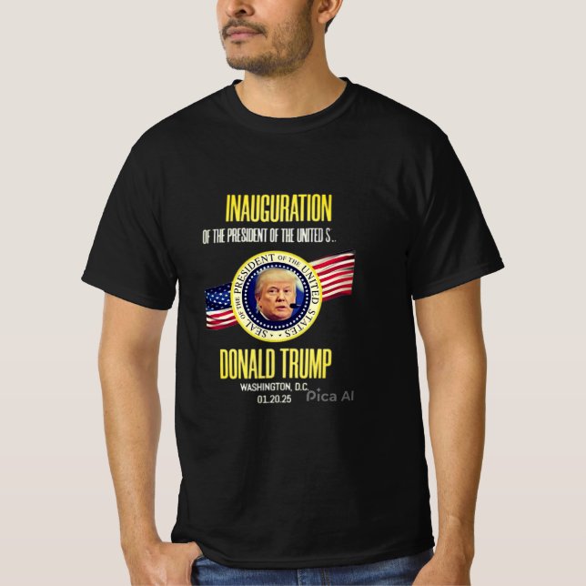 President trump inauguration day 2025 T-Shirt (Front)
