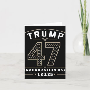 President Trump Inauguration Day 20th Januray 2025 Card