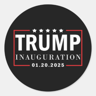 President Trump Inauguration Day January 20 Classic Round Sticker