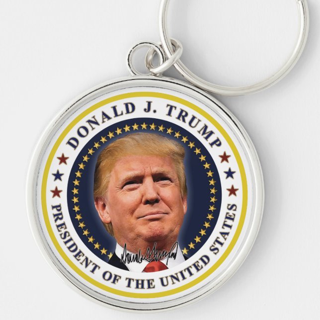President Trump Inauguration Day Souvenir Key Ring (Front)