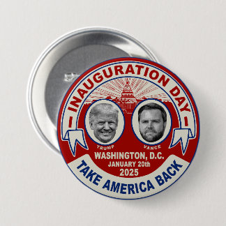 President Trump Inauguration Day Souvenir Retro 7.5 Cm Round Badge