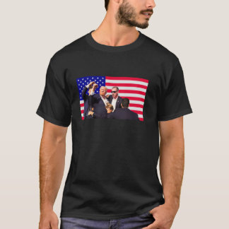 President Trump is Safe Trump Raising Arm Moment i T-Shirt