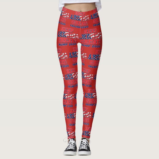 President Trump - Keep America Great 2020 Leggings (Front)
