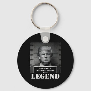 President Trump Legend Mugshot Key Ring