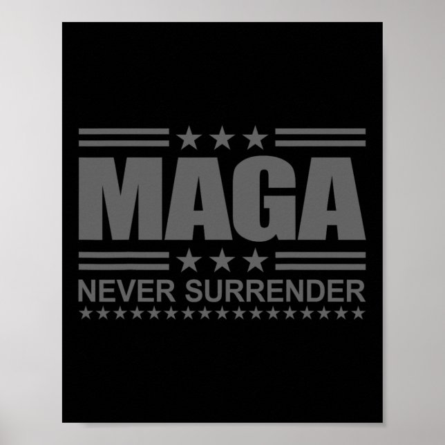 President Trump Mega Never Surrender Inauguration  Poster (Front)