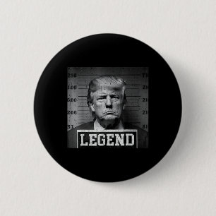 President Trump Mug Shot  6 Cm Round Badge