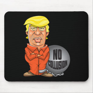 President Trump No Collusion Orange Jumpsuit Carto Mouse Pad