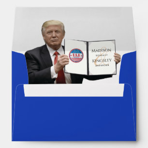 President Trump 🇺🇸✨ Patriotic Wedding Custom Envelope