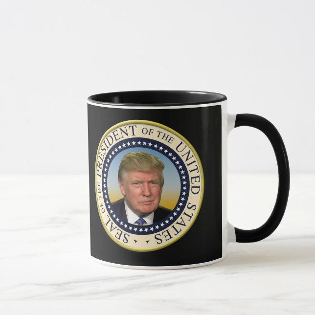President Trump Photo Presidential Seal Mug (Right)