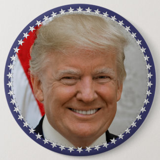 President Trump Portrait (XT-20181023-1520) 6 Cm Round Badge
